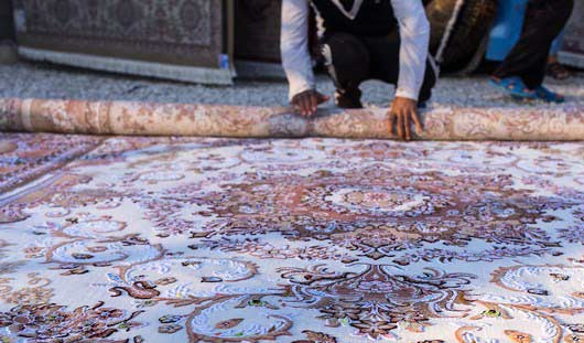 روش اصولی لول کردن قالی در قالیشویی سهیلیه  